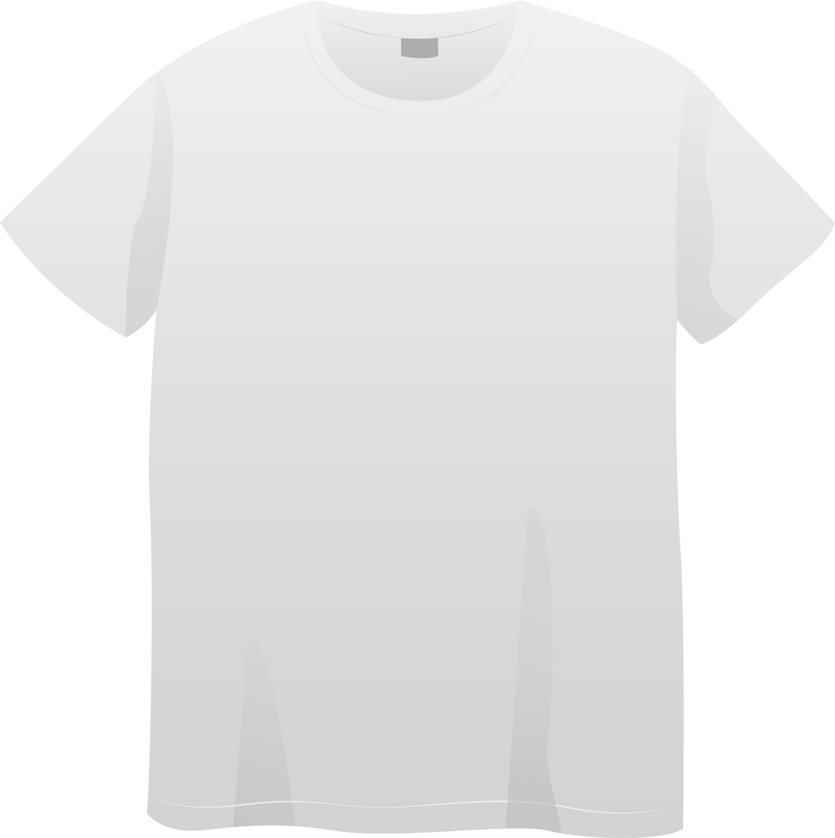 White Plain T-shirt Front Mockup Design
